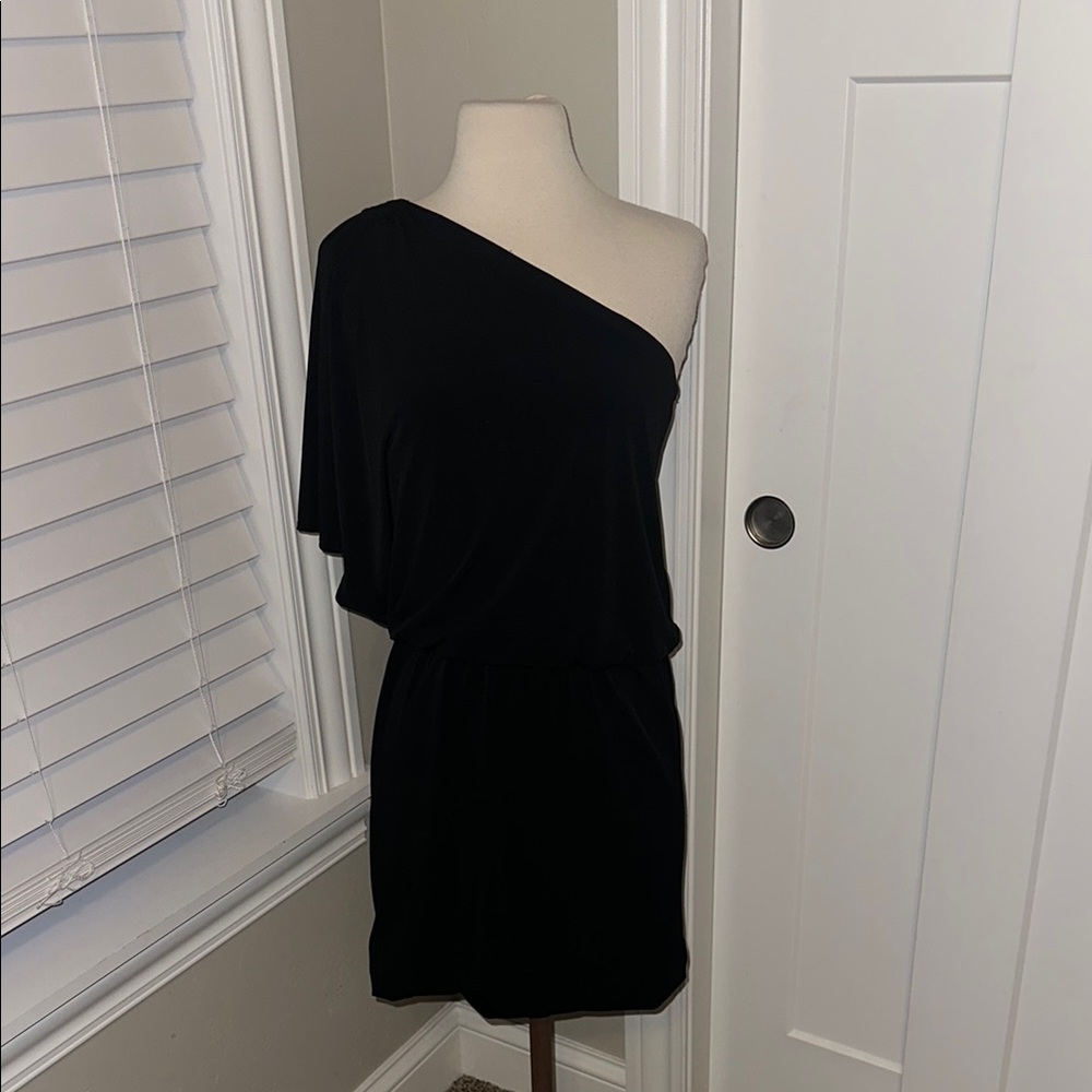 White House Black Market Asymmetrical One-Shoulder Cocktail Dress